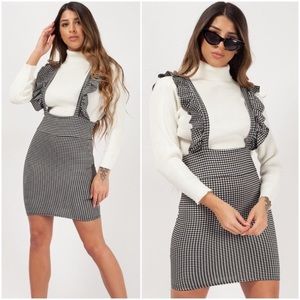ruffle pinafore dress